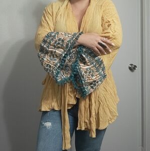 Mustard Color THML Kimono